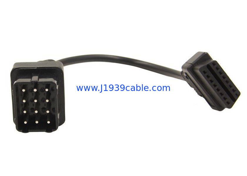 Câble de prise masculine de Renault 12P OBD1 de câble d