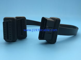 OBD2 OBDII 16 Pin J1962 Male to Dual Female Flat Splitter Y Cable