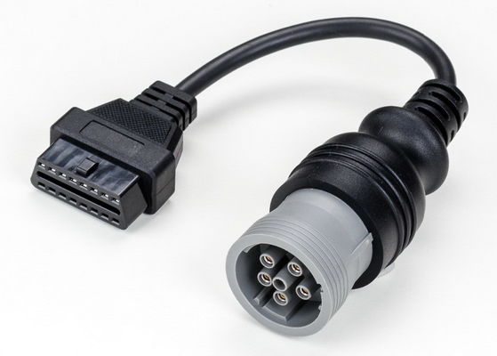 J1708 Deutsch 6-Pin Female to 16-Pin OBD2 OBD-II J1962 Female Cable