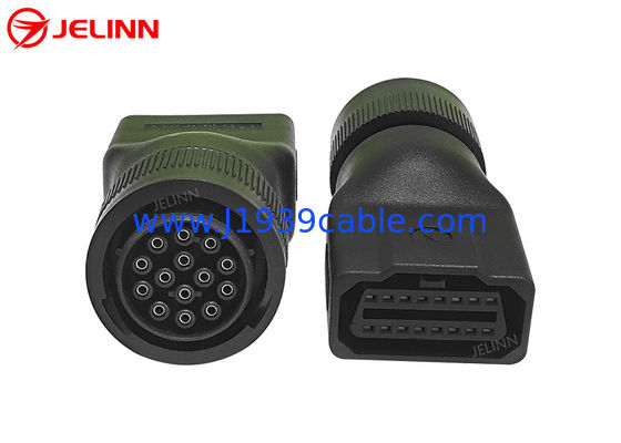Catégorie 14 Adaptateur féminin à broche à OBD 2 OBD2 16 broches à 16 broches pour Caterpillar