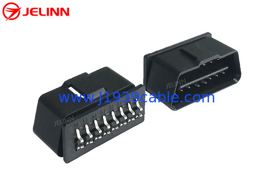 16 connecteur de prise masculine de Pin J1962 OBD2 OBDII avec les goupilles incurvées au fond