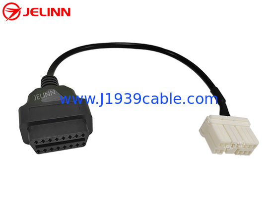 12 broches à OBD 2 câble de diagnostic OBDII 12 broches à 16 broches harnais OBD2 fil pour Tesla modèle S Année 2015 ou plus ancienne