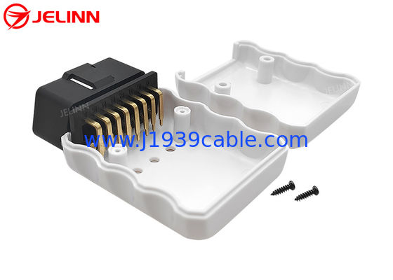 Emballage OBD2 Emballage OBD 2 et connecteur mâle avec broches à angle droit