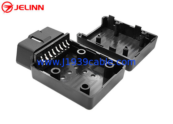 Emballage OBD 2 Casse OBD2 et connecteur mâle avec broche incurvée
