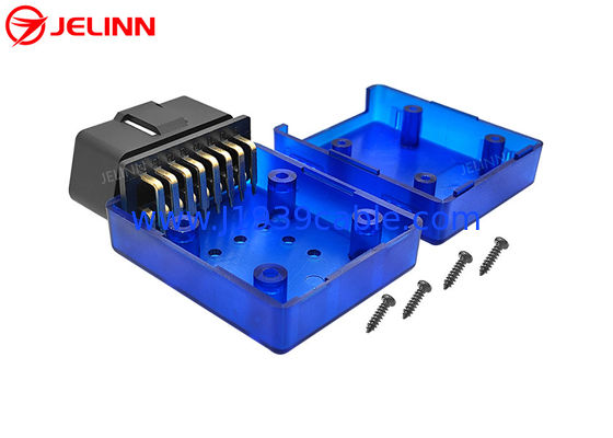 OBD 2 Cas 90 degrés en angle droit épingles OBD2 connecteur avec boîtier