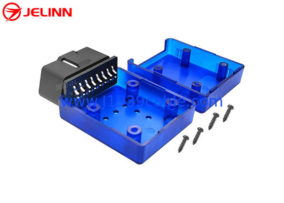 Emballage OBD2 Emballage OBD 2 coque de boîtier avec connecteur à broche incurvée