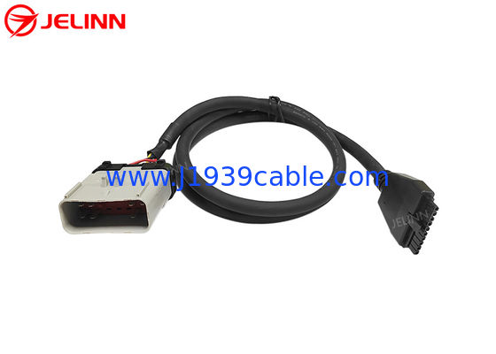 PT30 câble de dispositif ELD 14pin RP1226 câble pour appareil électronique d'exploitation forestière camions lourds en Amérique du Nord